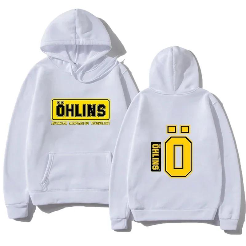 Autumn and Winter Warm Hoodies Motorcycle Sports Racing Ohlins Long Sleeve Warm Sweatshirts Men's and Women's Hoodies Gift
