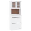 VidaXL Buffet ALTA White 77x35x188 Cm Solid Pine Wood 3187778