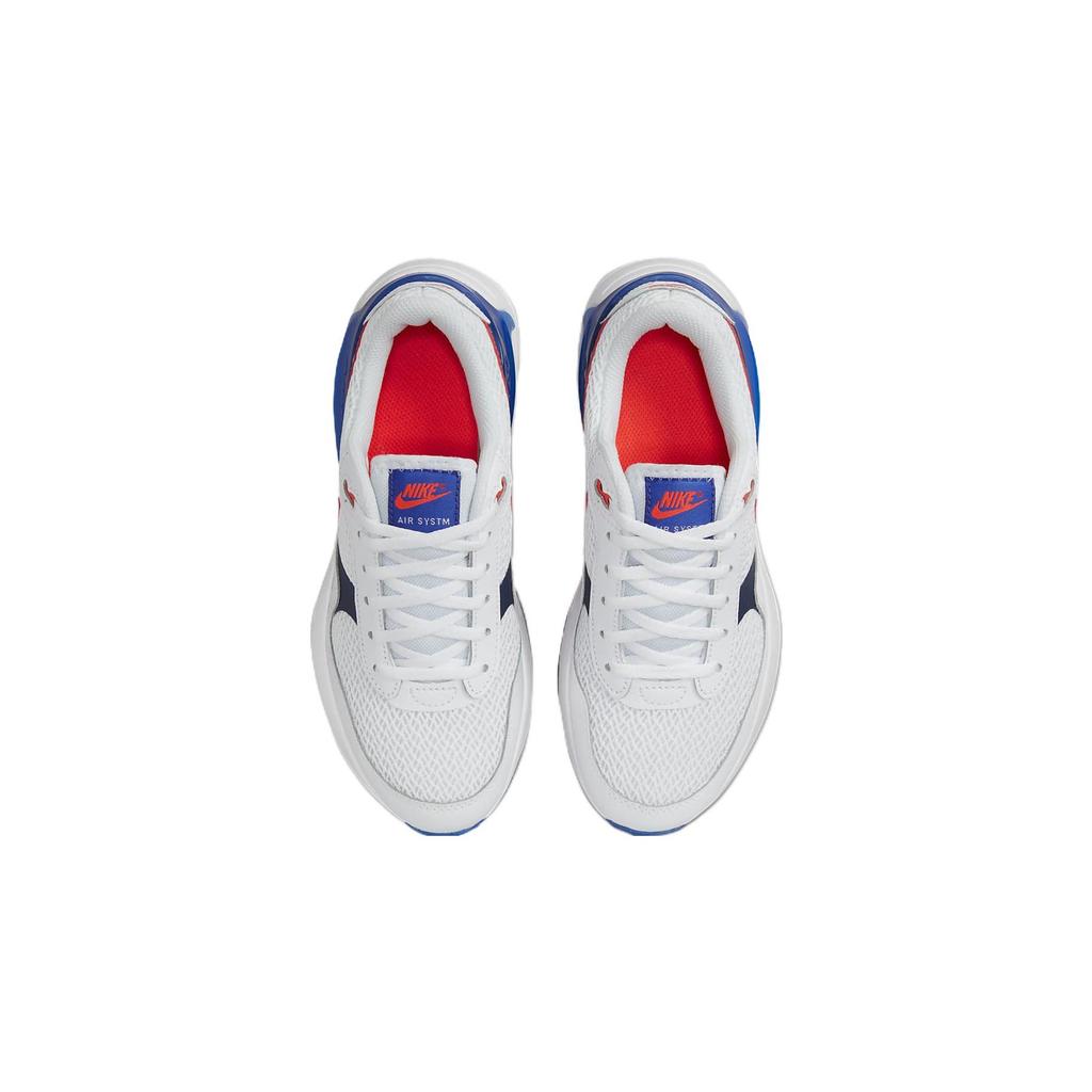 Nike Air Max SYSTM Кожаные Амортизация Устойчивые к истиранию Дышащие Низкие Повседневная Обувь Белый Синий Унисекс DQ0284-101