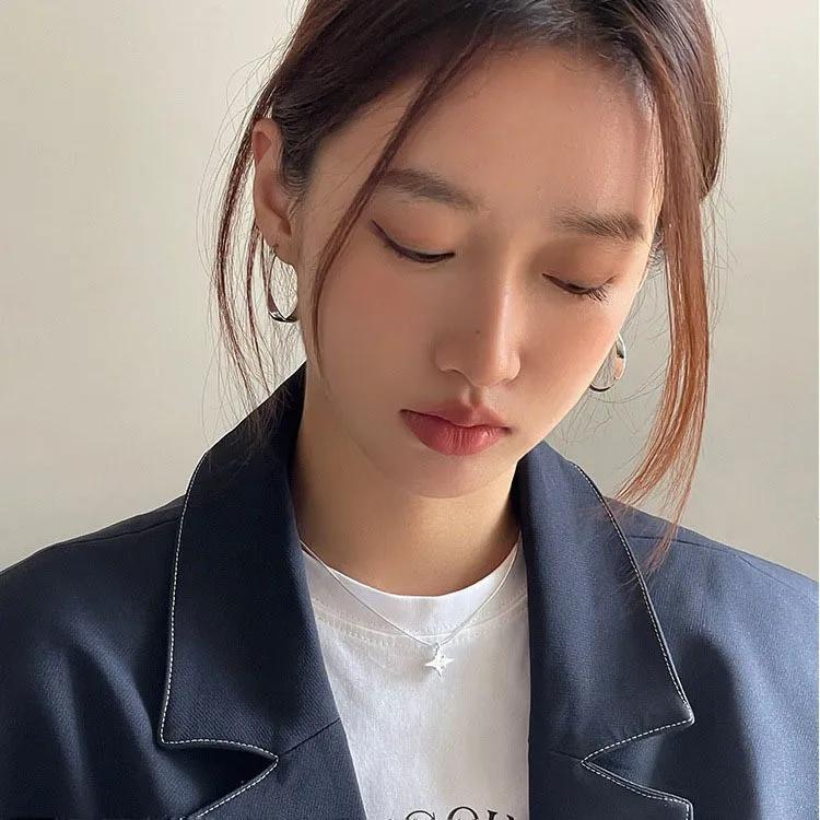 Серьги-кольца в форме скрученного круга, гладкие, U-образной формы, большие, для женщин, кольца, женские украшения, подарок