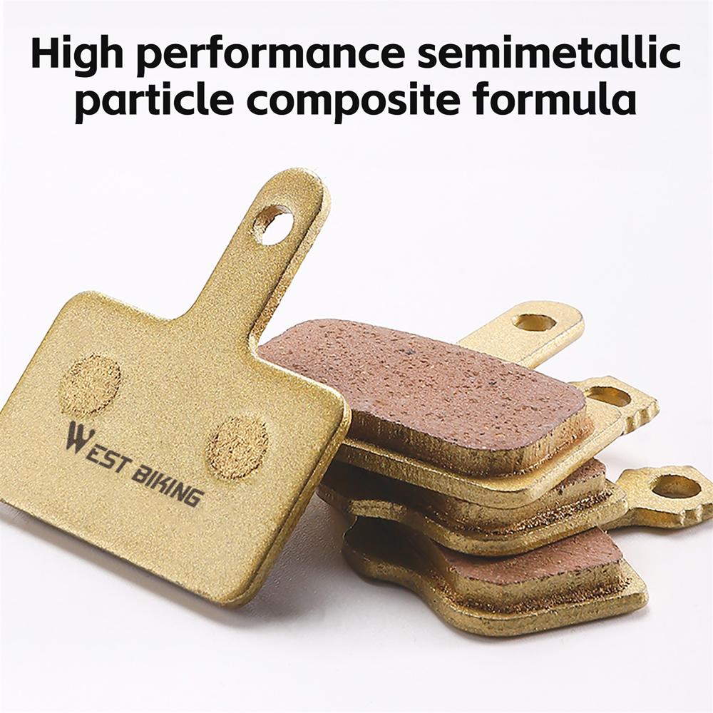 Велосипедные дисковые тормозные колодки Полуметаллические тормозные колодки на медной основе Износостойкие тормозные детали для горного велосипеда