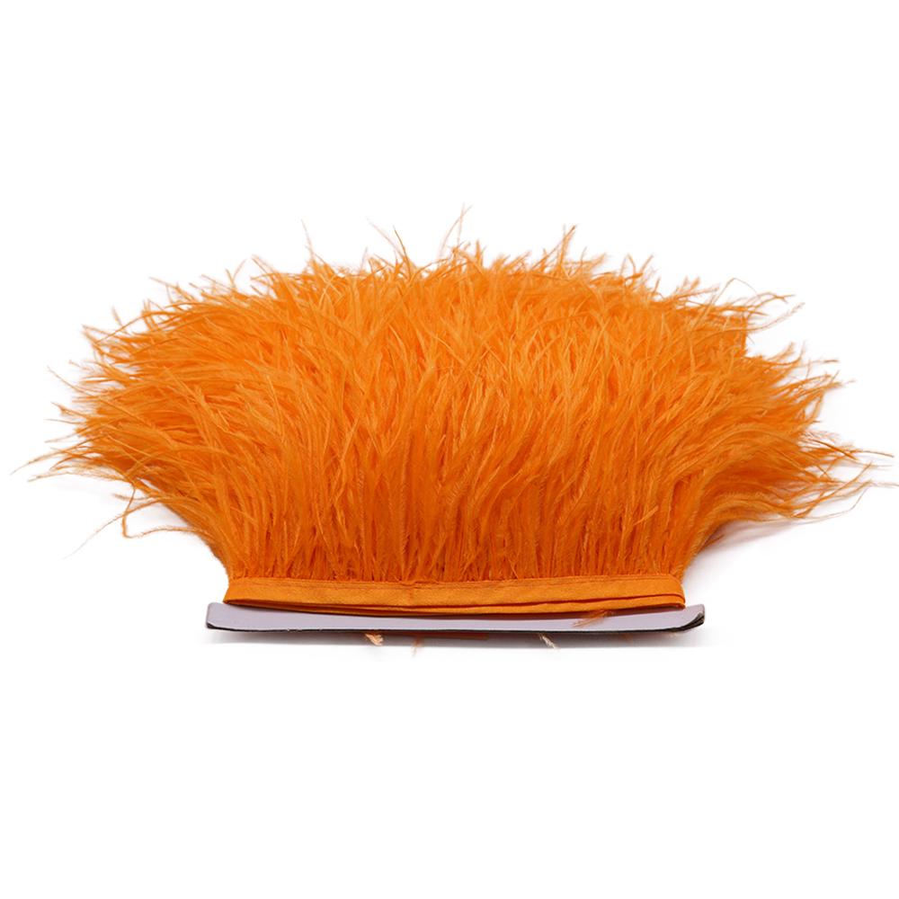 Feather1M 5M 10M 8-10см Черно-белые Страусиные Перья Тесьма Лента Многоцветные Перья для Шитья Перьевых Поделок Украшения Платья Одежды