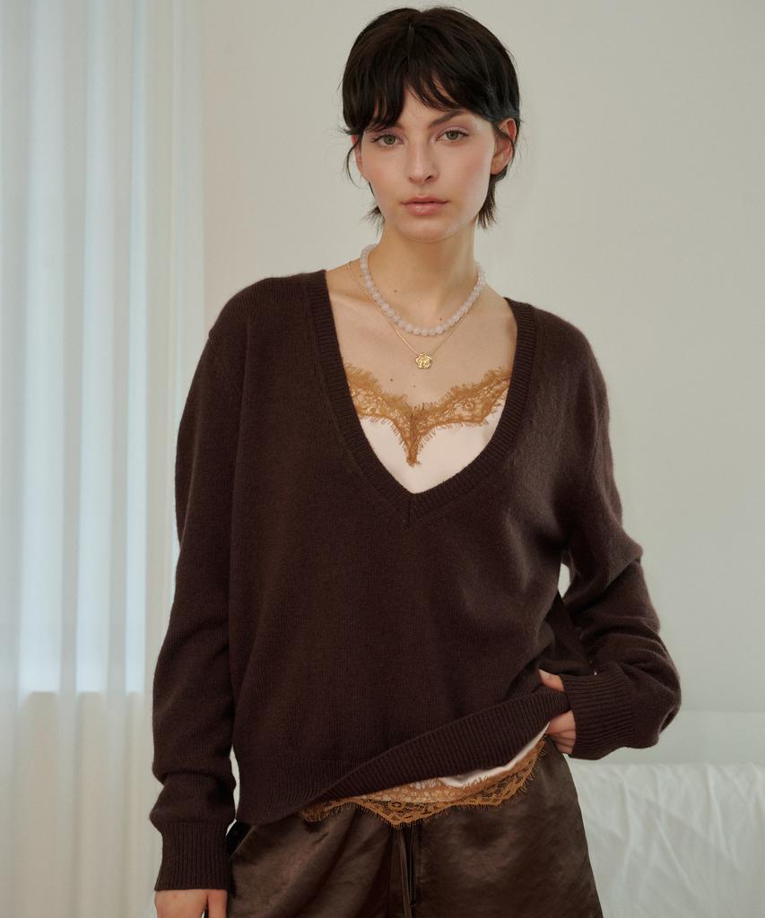 MELLY&ROSE Кружевной атласный топ Melly (319951)_Розовый