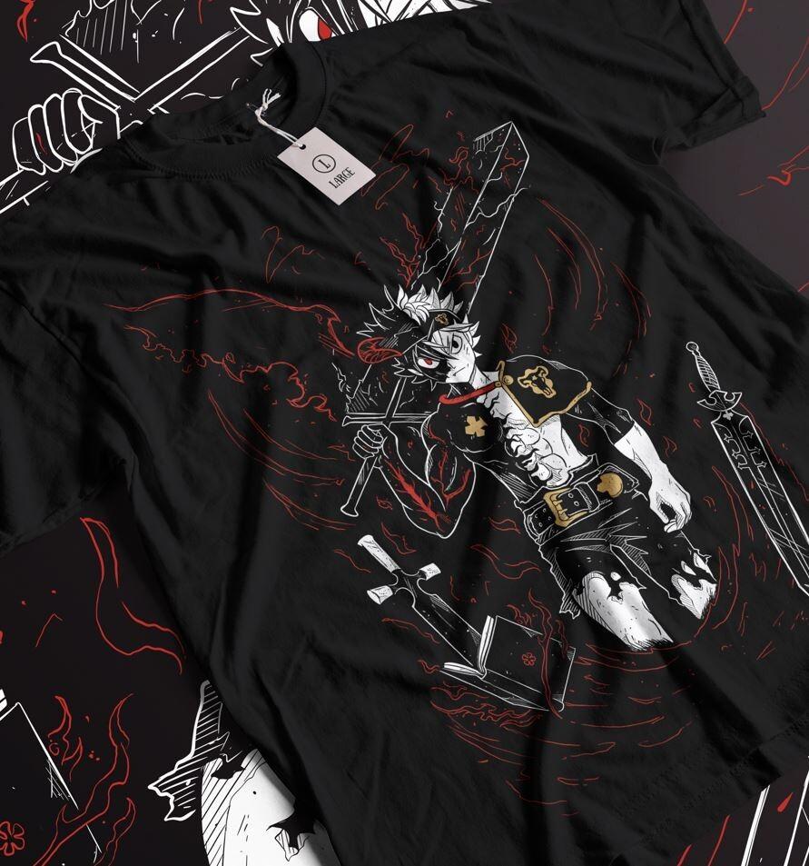 Black Clover Tshirt Asta Yami Sukehiro Yuno Tee Anime TShirt Luck Voltia Shirt