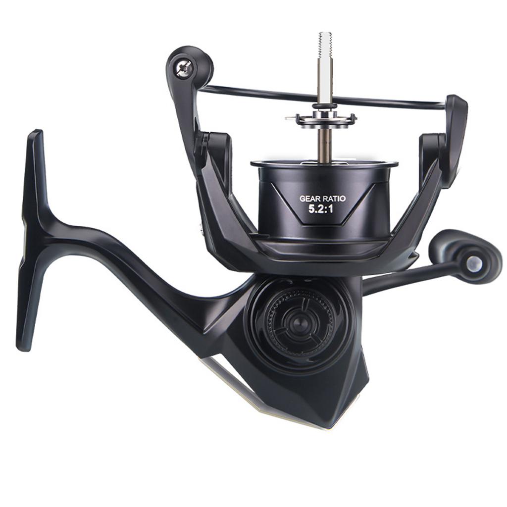 Катушка спиннинговая 6+1BB из углеволокна 5.2:1 Скоростное передаточное число Катушка для рыбалки из алюминиевого сплава для соленой воды AQR2000MHG