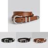 Premium Cowhide Dress Belt For Women With Metal Pin Buckle For Work And Casual