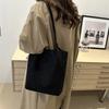 Slack Large-capacity Bag Women's 2025 New Autumn and Winter Commuter Shoulder Bag Suede Tote Bucket Bag