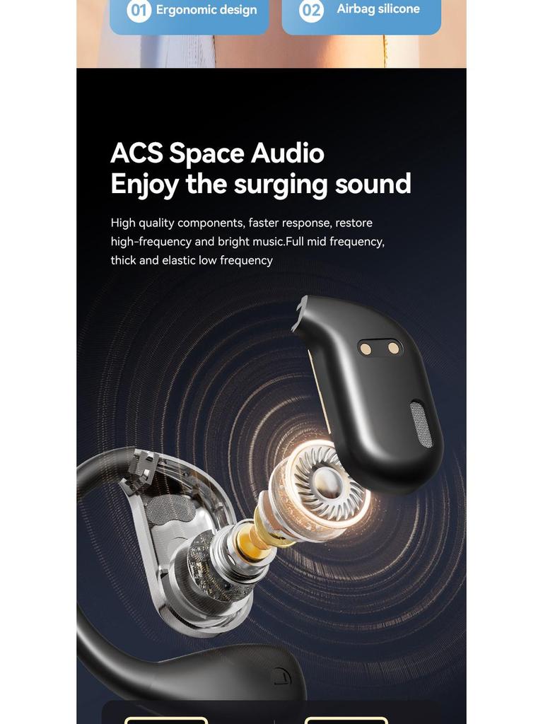 M75 Tianlai Bluetooth-наушники-затычки для спорта с высококачественным звуком.