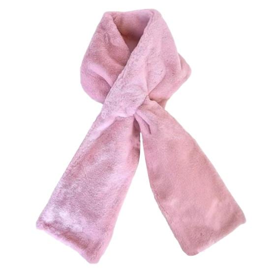 Шарф со скрытой молнией однотонный мягкий удобный теплый унисекс зимний шарф кошельки телефоны карман искусственный мех шарф-петля