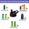 Крышка с соломинкой, совместимая для бутылки для воды Hydro Flask с широким горлом, откидная соломинка, соломинки, сменные крышки