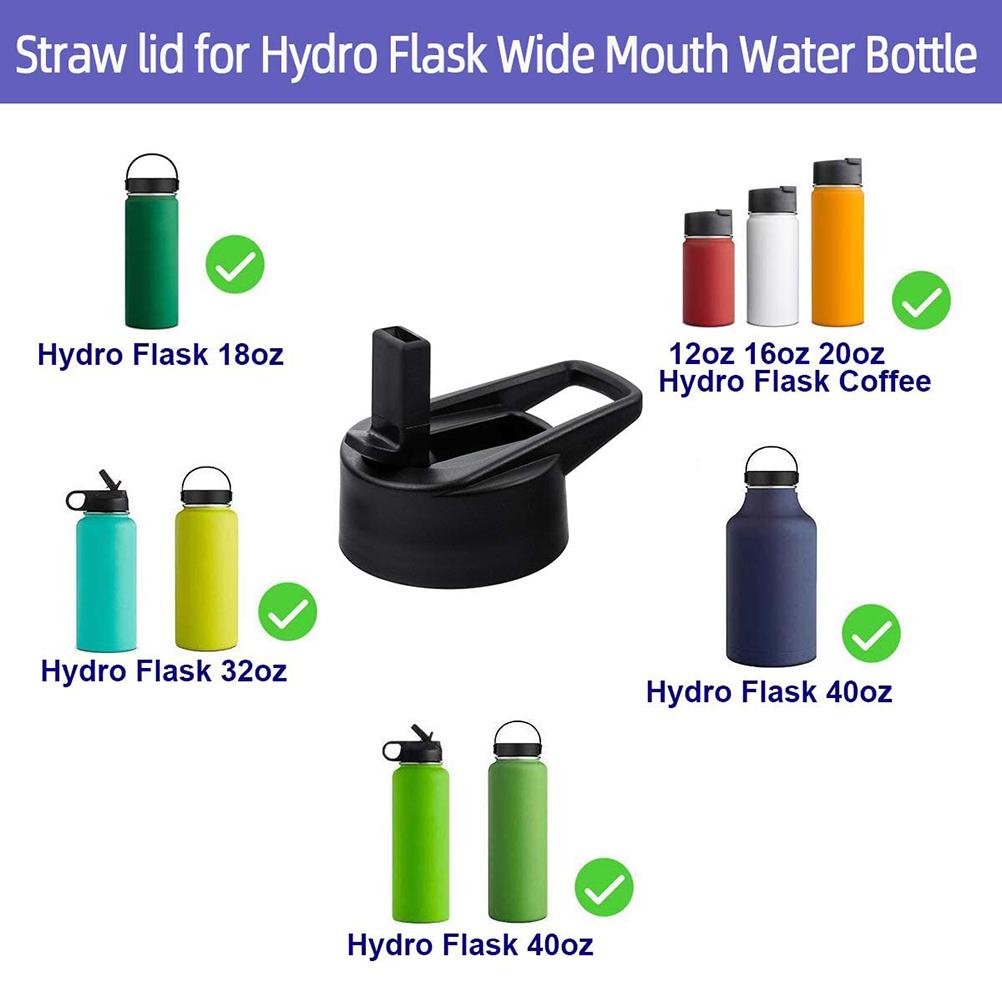 Крышка с соломинкой, совместимая для бутылки для воды Hydro Flask с широким горлом, откидная соломинка, соломинки, сменные крышки