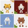 Penguin Winter Plush Hat Cartoon Hamburger Ear Protection Cap Skiing Bear Lei Feng Hat  Autumn