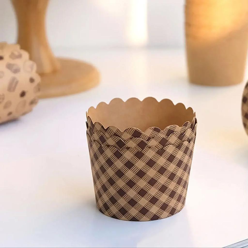 50 шт.-Форма для выпечки кексов, бумажный стаканчик для мусса с крышкой, контейнер для выпечки и кейтеринга, чашка для торта, чашка для маффинов