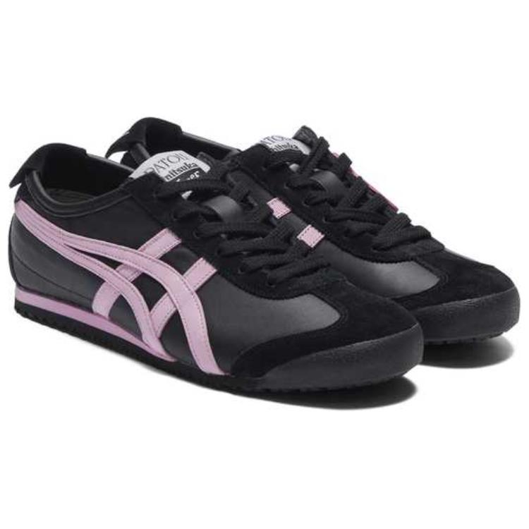 PATOU X Onitsuka Tiger Mexico 66 Black Pink Unisex Sneakers White 1183C380-001
