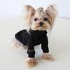 Petstyle 2024 Осень/Зима Рубашка с высоким воротником в рубчик с лацканами и рукавами-крылышками с кошачьим принтом