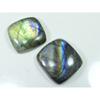 114Cts. Лабрадорит 2 шт. Октагон Мульти Кабошон Натуральный Драгоценный Камень 27-28 ММ SK-1285