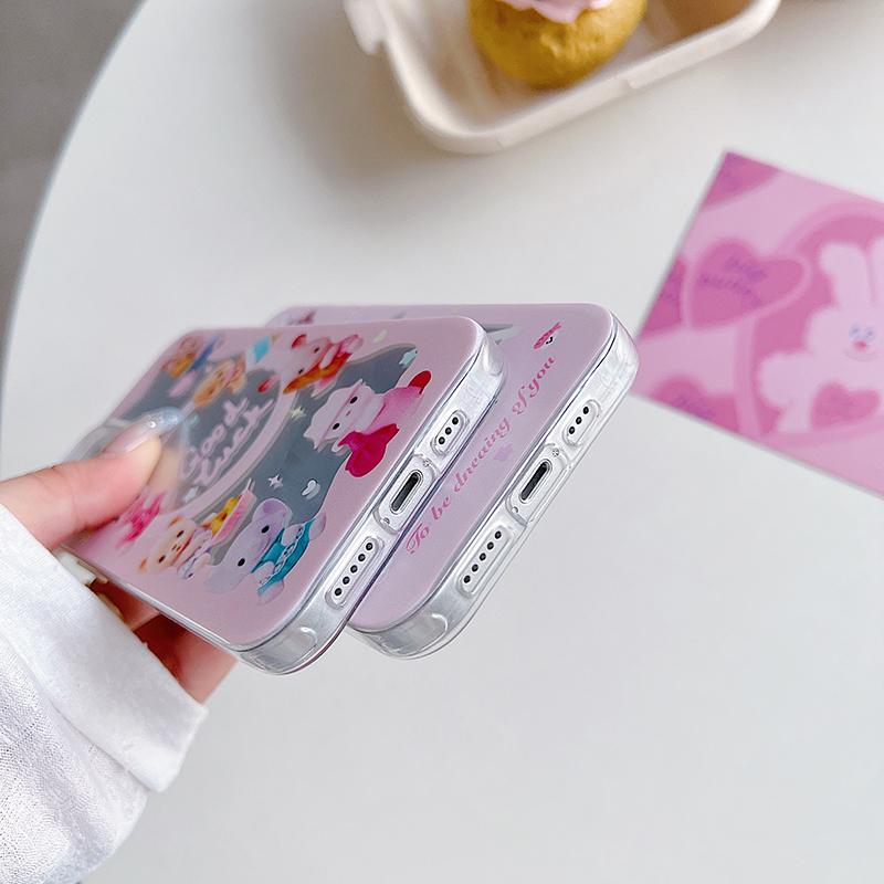 Cute Phone Case for Realme C53 C67 Reno 12 Redmi Note 13 Pro Redmi 13C 14C IPhone 16 Tecno Honor X8 Samsung S23 FE S25 Ultra A35 A54 A53 Vivo Cover