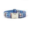 Pet Collar With Silver Buckle For Small Dogs Cotton Material Cute Flower Pattern Breathable Design