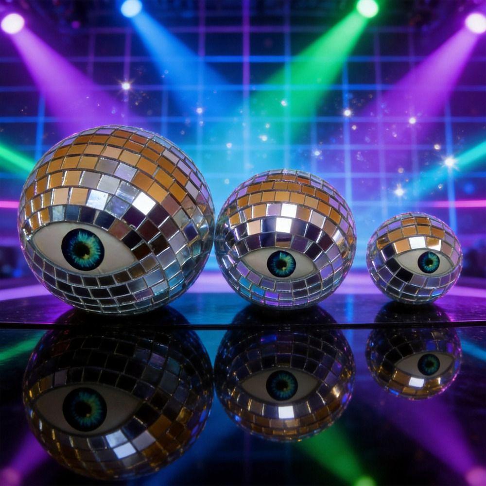 Glass Mirror Mosaic Mirror Disco Ball Reflective Ornament Eyeball Decoration Home Decoration