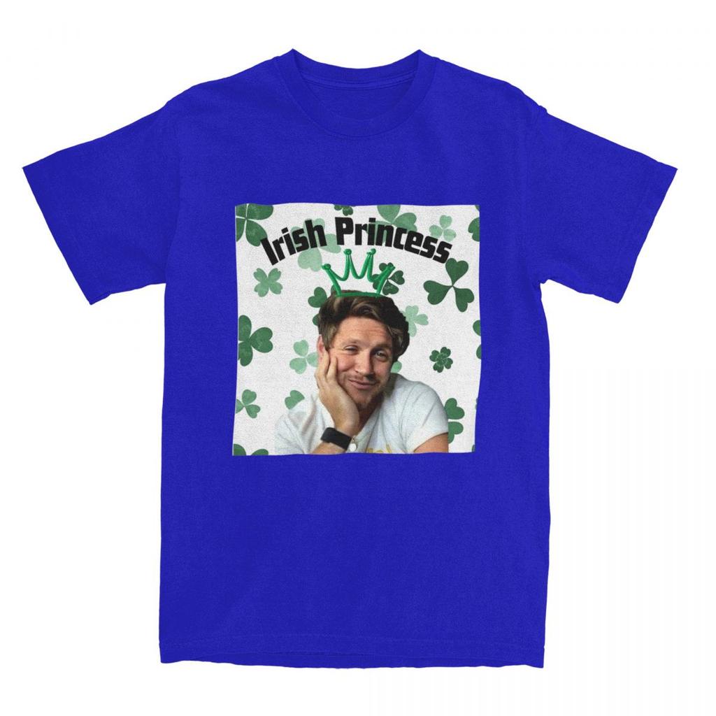 Niall Horan Irish Princess T Shirt Men's Cotton Vintage T-Shirt Round Collar Tee Shirt Short Sleeve Clothing 4XL 5XL