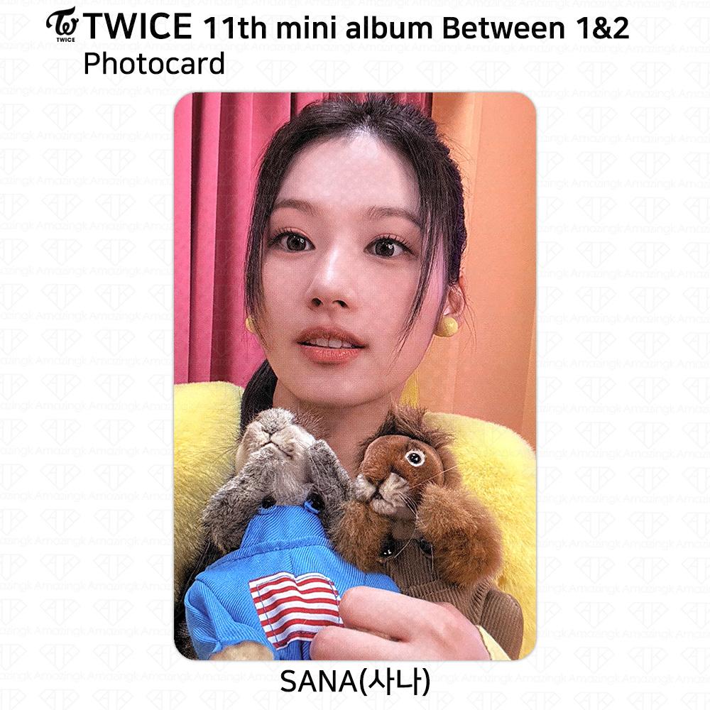 Twice 11-й мини-альбом между 1 и 2 Sana, фотокарточка, открытка, наклейка Polaroid POB