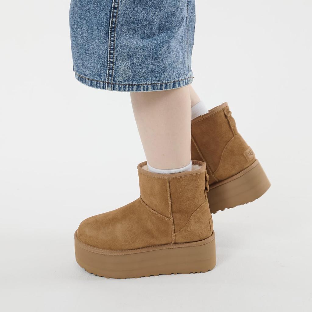 Модные ботинки Classic Mini Platform RED JASPER см [UGG] 22.0