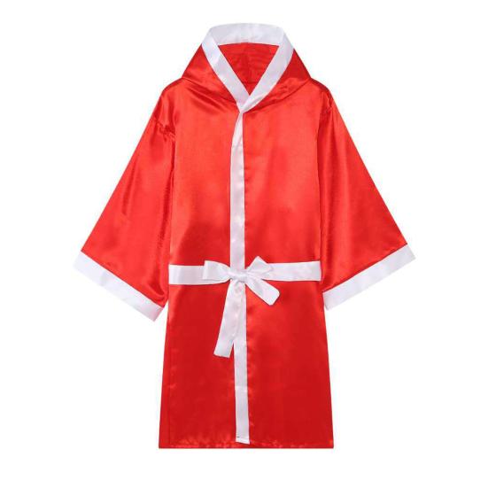Унисекс Халат с длинным рукавом и поясом для соревнований и тренировок по боксу, кикбоксингу