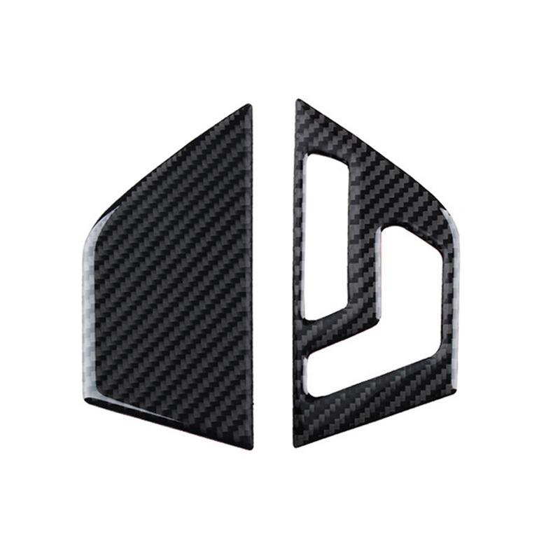 2Pcs Carbon Fiber Interior Door Panel Cover Trim Fit for Mercedes Benz C Class W204 2007 2008 2009 2010 2011 2012 2013