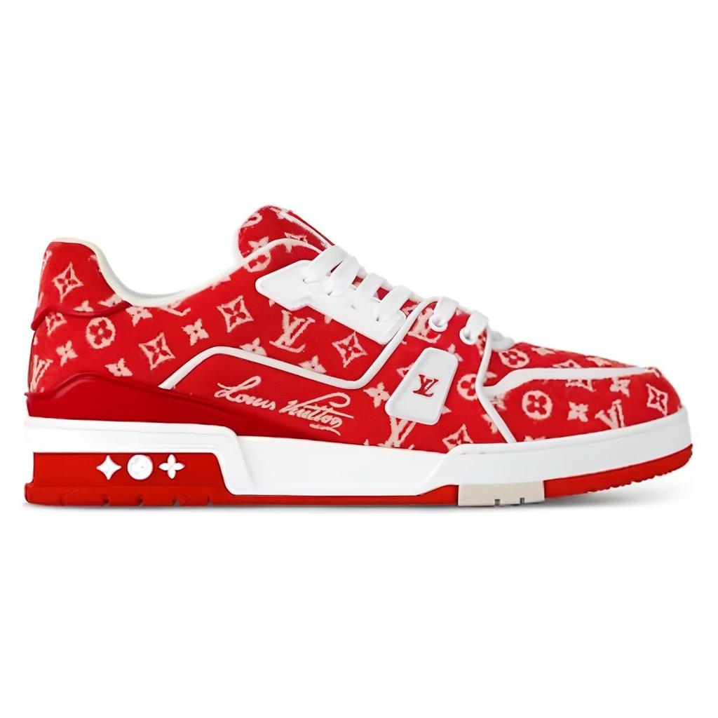 Louis Vuitton Кроссовки Lv Trainer 'Красный Монограмма' 1ABFSO