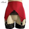 6 Claws Floral Lace Patchwork Garter Blet High Waist Pull On Girdle