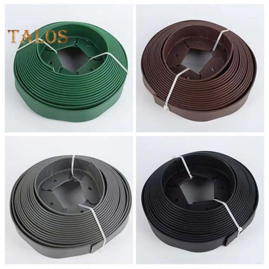 Landscape Edging Border No Dig All-weather Garden Isolation Edging Border with Spikes Easy-to-Install Cuttable Isolation Edging for Flower Beds Yard