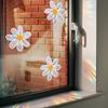 Rainbow Daisy Dandelion Lotus Mermaid Sunshine Colorful Double Sided Static Sticker Glass Window Sticker Xc
