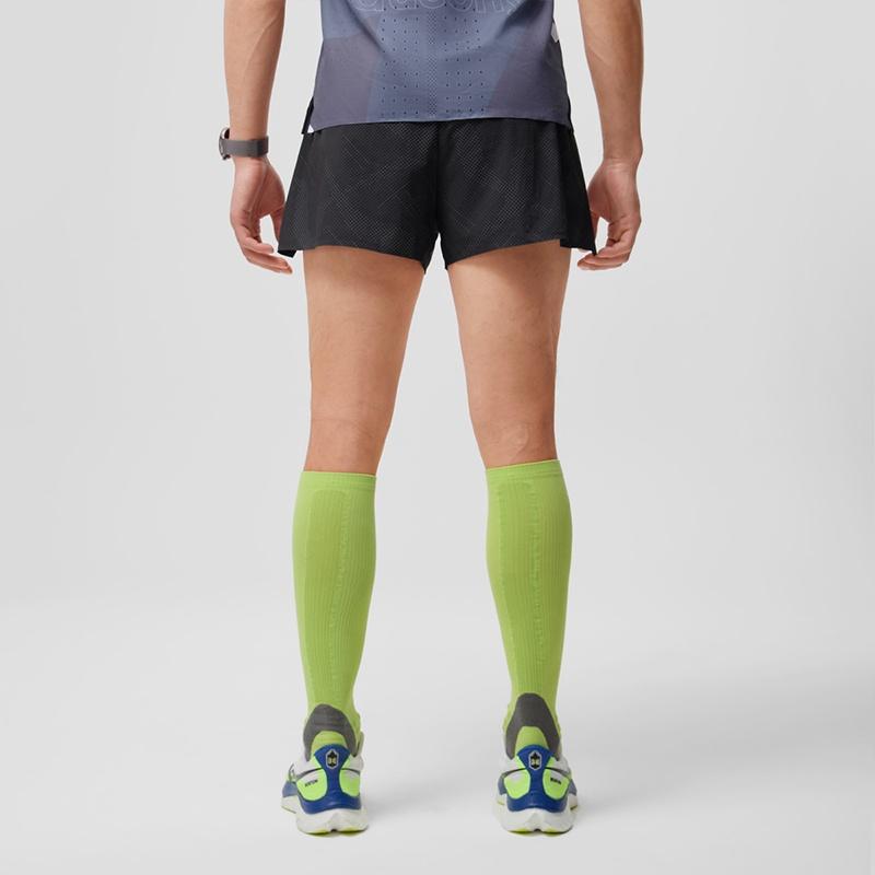 Saucony Casual Shorts Men's Black Sole Reflective Silver Dotted Color Set SC2249044A-PR154