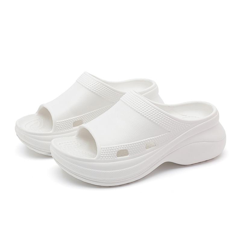 Fashion Shevalues Women's Thick Bottom Sandals Summer Outdoor Fashion High Heel Beach Shoes Comfortable Soft Sole Lady Platform Slippers