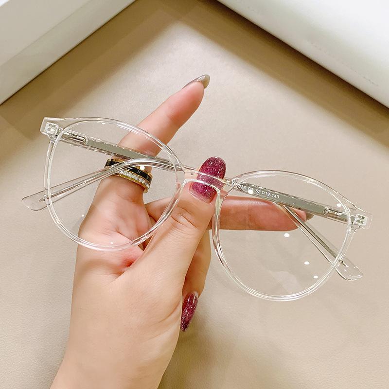 Clear Blue Light Glasses Female Hyperopia Prescription Computer Glasses Women Luxury Brand Round Fashion Eyeglass Readers