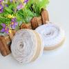 1m/roll Natural Satin Bow Wedding Hessian Ribbon Sisal Trim Jute Burlap Lace Edge