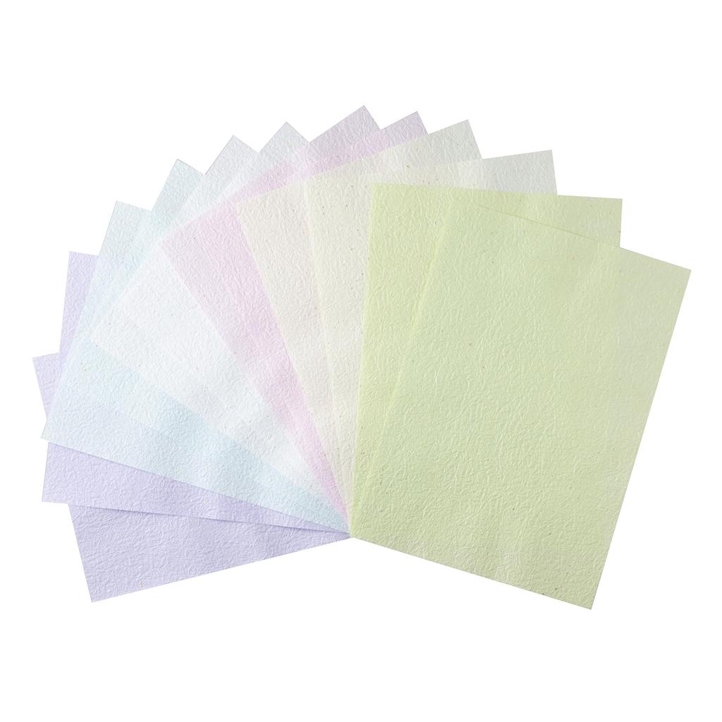 Бумага Kawasumi Washi Японская Пастельная Легкая Бумага Моми Ваши с Золотом и Серебром Большая 38 x 52 6 12 Листов Бумага, Цвета, Цвета, Блестки, Размер, Прибл.
