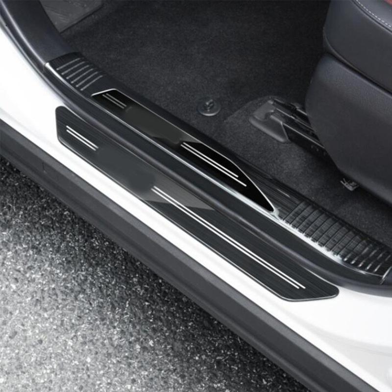 For Lexus NX 250 260 350h 350 F 2022 2023 2024 Stainless Steel Inner Door Sill Scuff Plate Covers Threshold Accessories 4Pcs