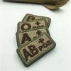 Tactical Blood Type Seal Identification Seal Embroidery Velcro Badge Armband A Type B Type AB Type O + POS Military Fan