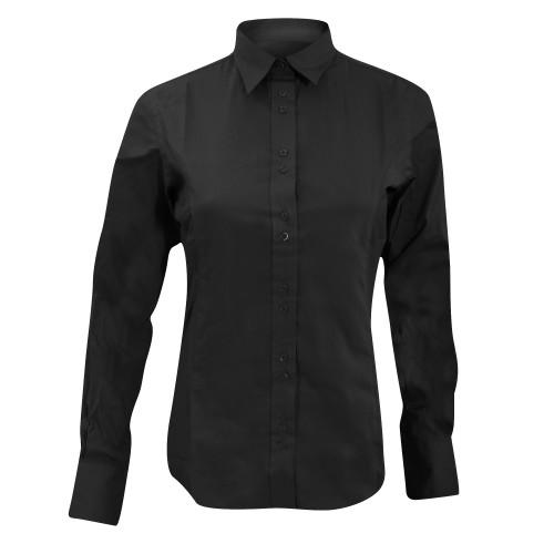 Kustom Kit Женская блузка с длинными рукавами City