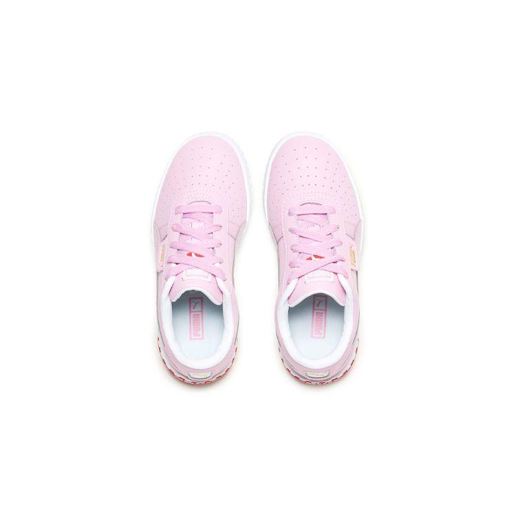 Puma Cali Series Lace Up Casual Low Top Kids Skate Shoes Kids Sneakers Pink 369698-01