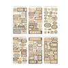 12Pcs Planner Stickers Sheet Retro Style Decorative Planner Stickers for Journal Calendar Scrapbook