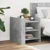 VidaXL Bedside Table Concrete Grey 45x50x50 Cm Engineered Wood, Bedside Cabinet, Side Table, Bed Cabinet, Cabinet 848293