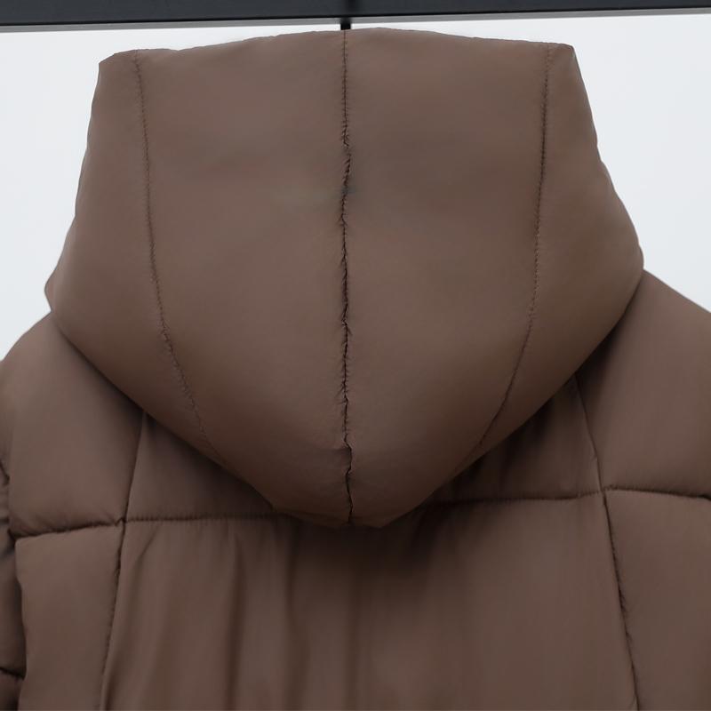 Модные женские зимние теплые парки с капюшоном, свободные куртки больших размеров для женщин с длинным рукавом, толстая теплая верхняя одежда