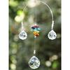 Sparkling K9 Crystal Glass Crystal Car Hanging Rainbow Suncatcher Beautiful Balcony Garden Hanging Ornament A4