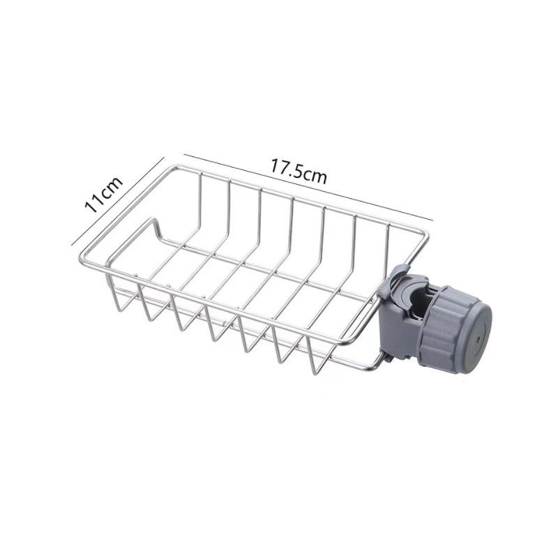 Многофункциональная кухонная полка из нержавеющей стали для хранения губок и тряпок