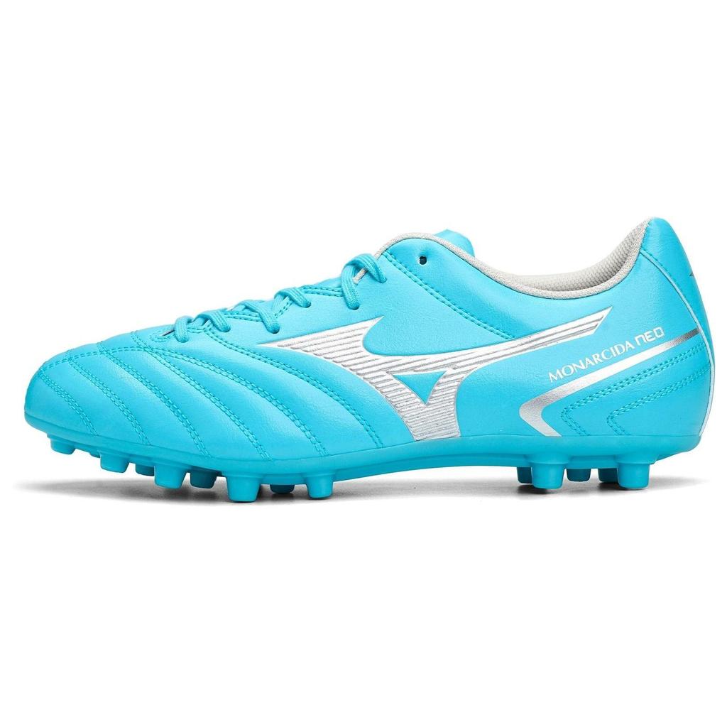 Mizuno Monarcida Neo 2 Laced AG (Резиновые короткие шипы) Нескользящие Прочные Легкие Футбольные Бутсы Мужские Футбольные Бутсы Светло-Голубые P1GA232625