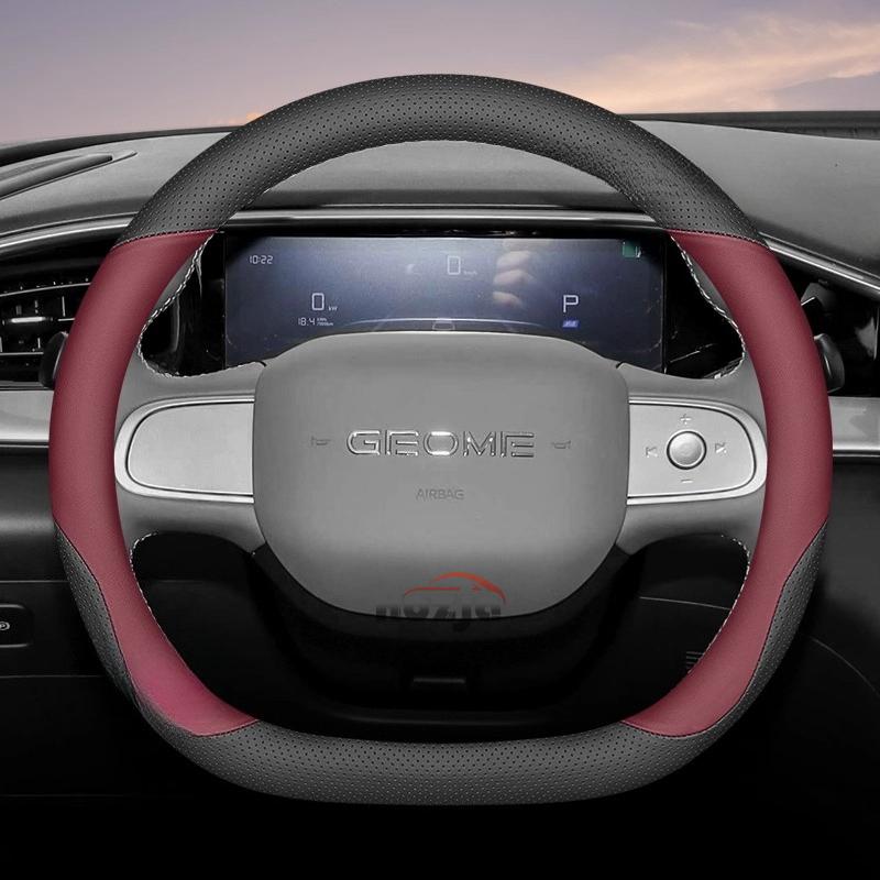 Кожаный чехол на руль автомобиля для Geely Geome Geometry A C Чехлы на руль Чехлы на руль