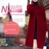 Women's Mid-Length Wool Coat, 2025 Autumn/Winter, Hepburn Style, Slim Fit, Plus Size