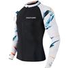 Mens Long Sleeve Rash Guard Freediving Snorkeling Surfing UV Protection Quick Dry Swimwear